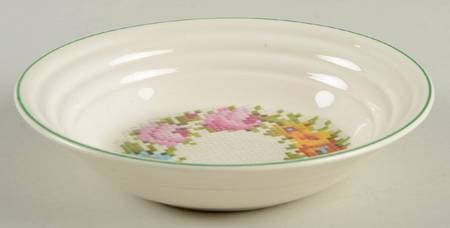 Petit Point Fruit/Dessert (Sauce) Bowl