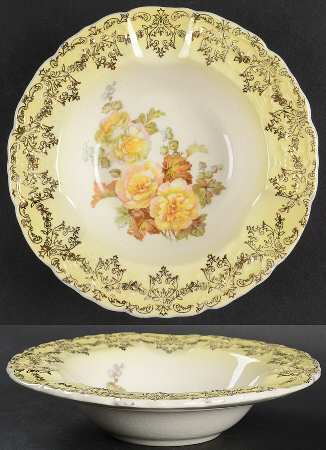 Rose of Sharon Yellow Small Ashtray