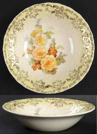 Rose of Sharon Yellow Fruit/Dessert (Sauce) Bowl