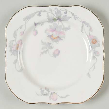 Pastelle (White Background) Square Salad Plate