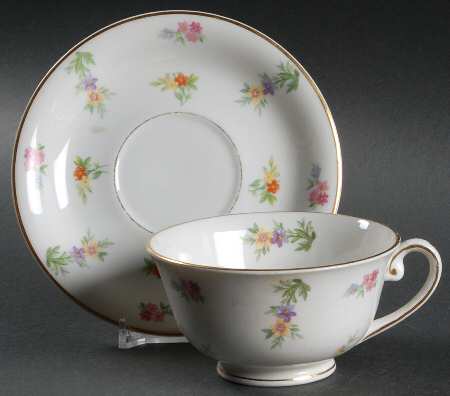 Patricia Footed Cup & Saucer Set