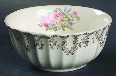 Arcadia Cranberry Bowl by Limoges-American