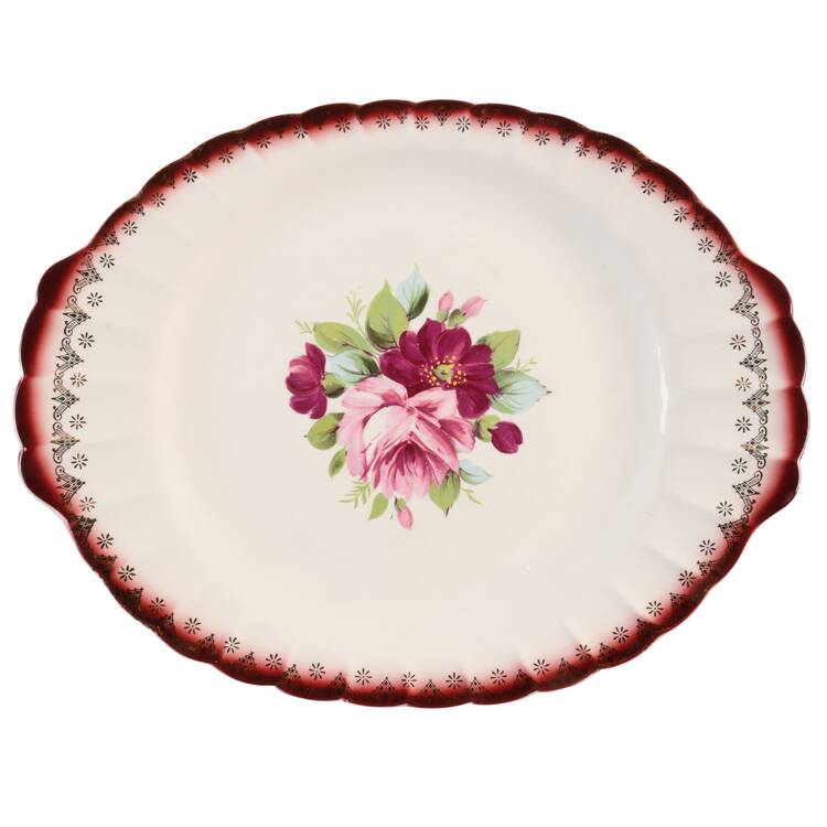 Bouquet 13" Oval Serving Platter