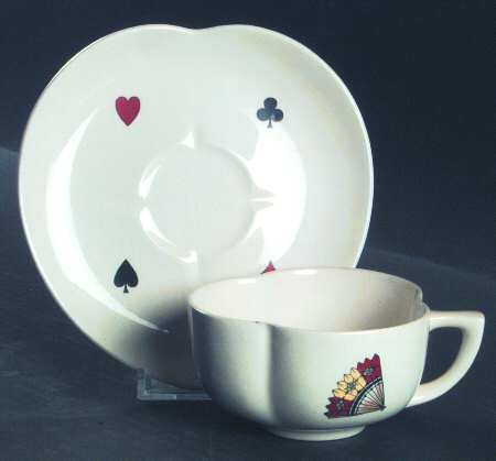 Casino Flat Cup & Saucer Set