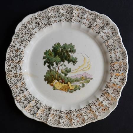 Chateau France (Filigree 1KS518) Square Salad Plate