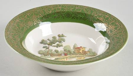 Chateau France Forest Green (Fil 1TS284) Fruit/Dessert (Sauce) Bowl