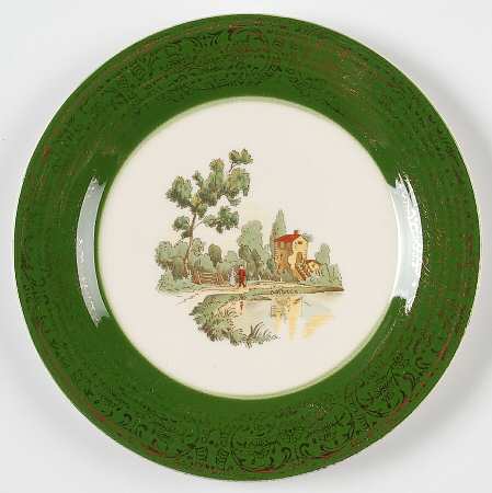 Chateau France Forest Green (Fil 1TS284) Bread & Butter Plate