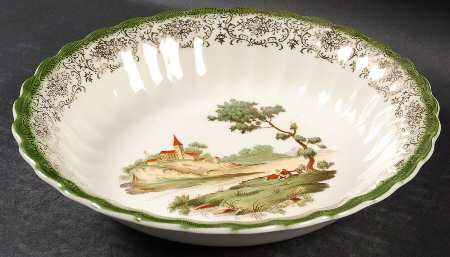 Chateau France Mandarin Green (KS384) Coupe Soup Bowl