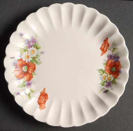 China Poppy Bread & Butter Plate