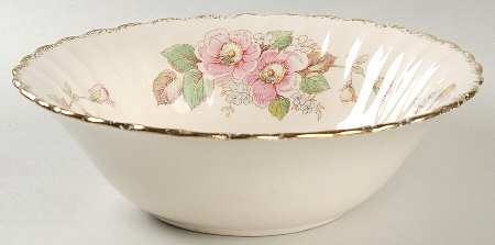 China Rose (Scalloped) 8" Round Vegetable Bowl