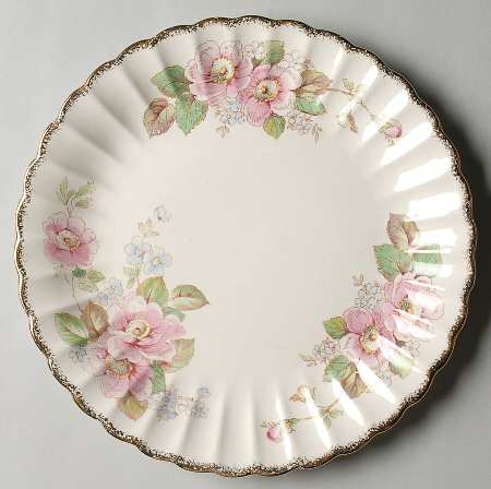 China Rose (Scalloped) Luncheon Plate
