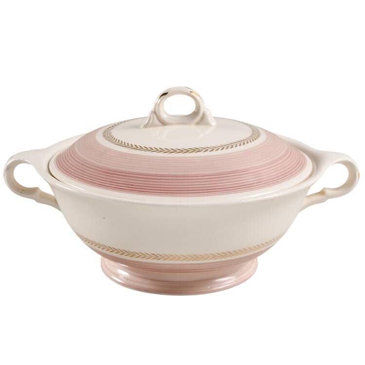 Coronet Rose Round Covered Vegetable