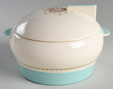 Empress Mist Cotillion Blue (#1TS368W) Round Covered Vegetable