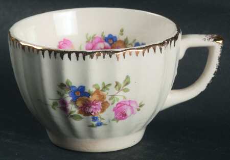English Rose Footed Demitasse Cup