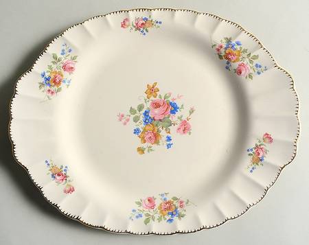English Rose 11" Oval Serving Platter