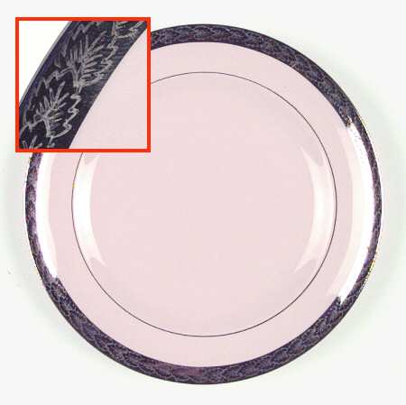 Etched Platinum (On Edge) Bread & Butter Plate
