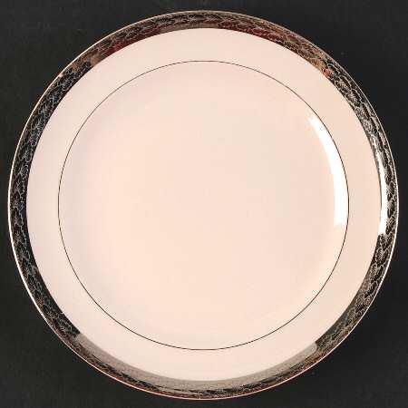Etched Platinum (On Edge) Dessert/Pie Plate