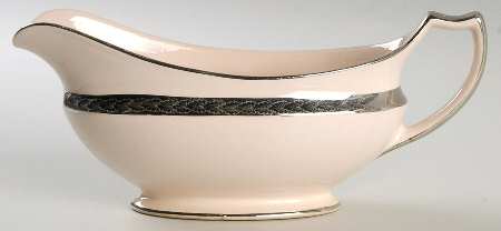 Etched Platinum (On Edge) Gravy Boat