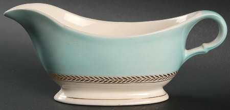 Federal Araby Blue Gravy Boat