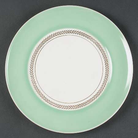 Federal Aqua Green Luncheon Plate