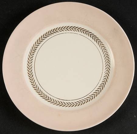 Federal Coral Pink Salad Plate