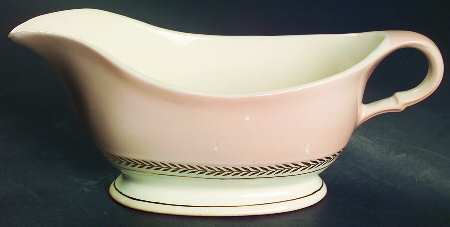 Federal Coral Pink Gravy Boat