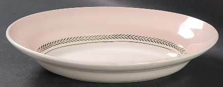 Federal Coral Pink 9" Oval Vegetable Bowl