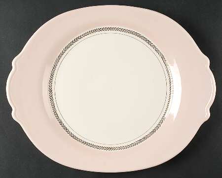 Federal Coral Pink 15" Oval Serving Platter
