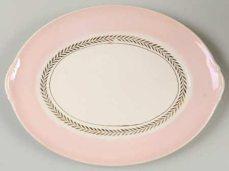 Federal Coral Pink Relish/Gravy Underplate
