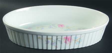 Flowers 12'' Oval Baker