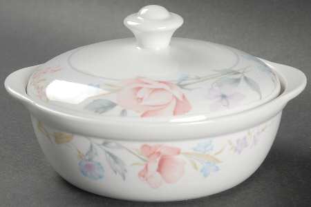 Flowers Individual Casserole & Lid