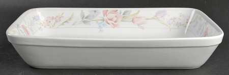 Flowers 13"  Rectangular Baker