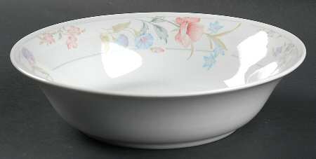 Flowers 9" Round Vegetable Bowl