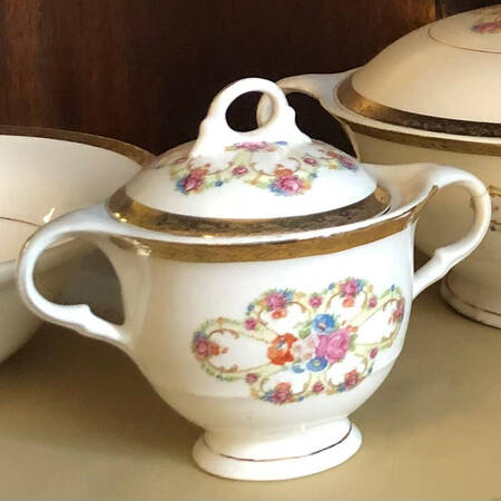 Fortune Sugar Bowl & Lid