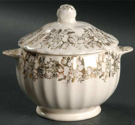 Fresno Gold Sugar Bowl & Lid