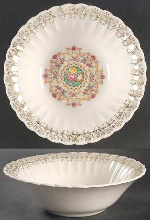 Good Housekeeping (Rim, Light Cream) 8" Round Vegetable Bowl