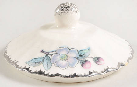 Grey Blossom Lid for Sugar Bowl