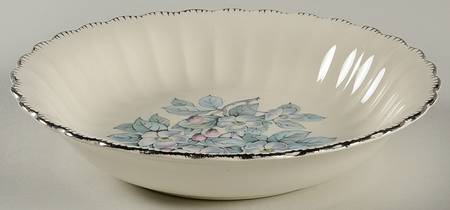 Grey Blossom Coupe Soup Bowl