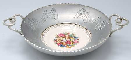 Imperial Victorian Bowl w/Metal Handled Rim (Uses Bread&Butter Plate)