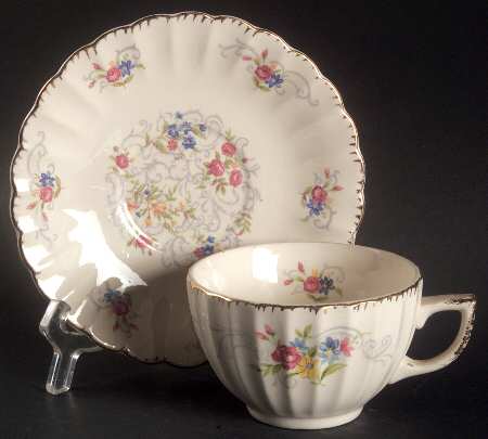 Jennie Lind Flat Cup & Saucer Set