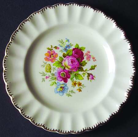 June Rose (No Gold Filigree) Bread & Butter Plate