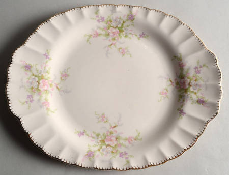 La France 12" Oval Serving Platter by Limoges-American