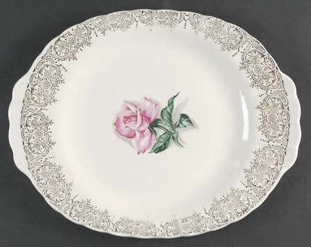 Le Fleur Rouge 11" Oval Serving Platter
