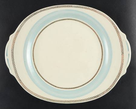 Lyceum Blue 13" Oval Serving Platter