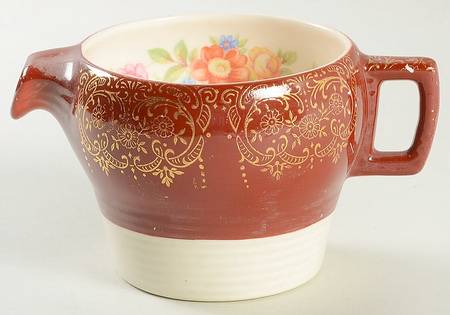Meissen Rose Red Creamer