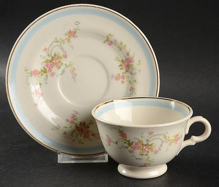 Nancy Rose Footed Cup & Saucer Set