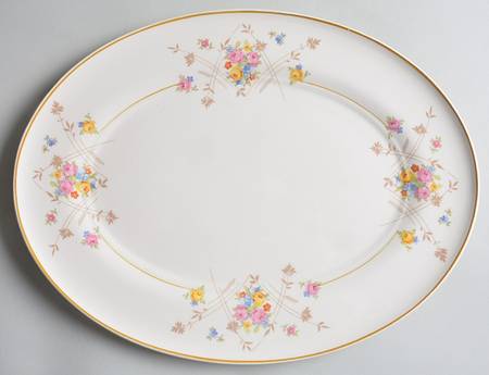 New Princess (Smooth, Yellow Trim) 14" Oval Serving Platter