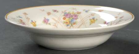 New Princess (Smooth, Yellow Trim) Rim Fruit/Dessert (Sauce) Bowl