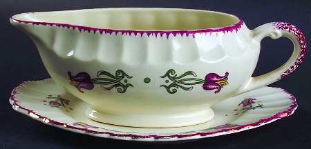 Old Dutch Gravy Boat & Underplate/Relish