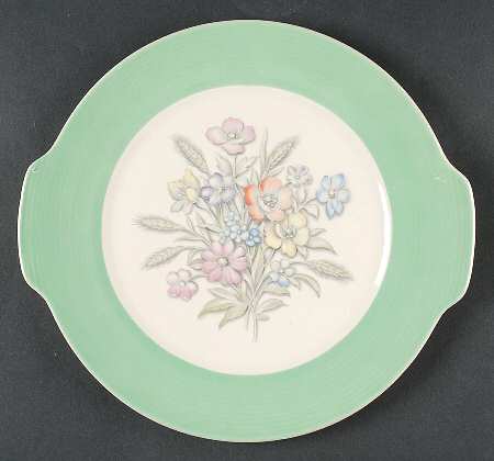 Oslo Green Handled Cake Plate